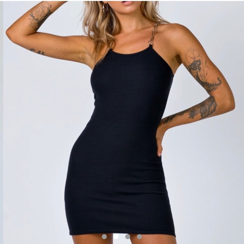 THE RAGGED PRIEST black chain cami dress SIZE SMALL- offer welcome